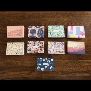 Ten New Birchbox boxes